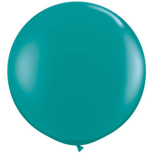 90cm Round Jewel Teal Qualatex Plain Latex #43458 - Pack of 2