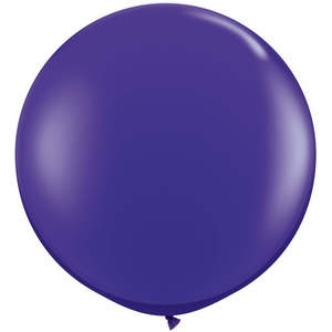 90cm Jewel Latex: 90cm Round Jewel Quartz Purple Qualatex Plain Latex #42875 - Pack of 2