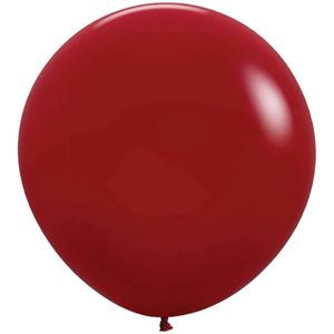 90cm Fashion Latex: 90cm Round Fashion IMPERIAL RED Plain Latex #7091016- Each