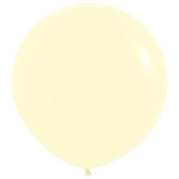 90cm Fashion Latex: 90cm Matte Pastel YELLOW FS 1 per pack #7091620
