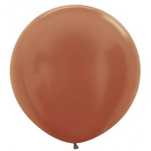 90cm Pearl Metallic Latex: 90cm/3' Latex Metallic COPPER - Pack of 3 #222726
