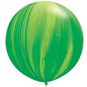 90cm Superagates Latex: 75cm Round Green Agate QX Plain Rainbow Superagate #63757 - Pack of 2