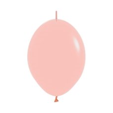 12" 30cm Latex LINKING Balloons Matte PASTEL MELON #223135 - Pack of 50