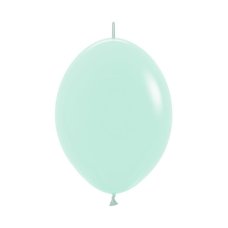 12" 30cm Latex LINKING Balloons Matte PASTEL GREEN #223131 - Pack of 50