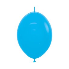 12" 30cm Latex LINKING Balloons Fashion BLUE #223115 - Pack of 50