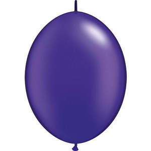 Quick Links Pearl Metallic Latex: 30cm Quick Link Pearl Quartz Purple Qualatex Quick Link Balloons #65336 - Pack of 50