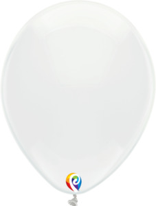 Funsational Plain Latex: 30cm Round Crystal Diamond Funsational Plain Pkg #71525- Pack of 50