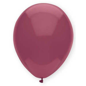 30cm Round Crystal Burgundy Funsational Plain Pkg #71637- Pack of 50