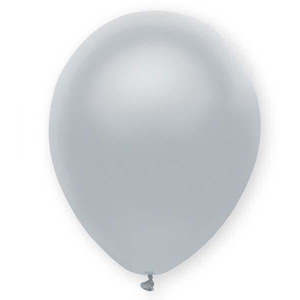 Funsational Pearl Latex: 30cm Round Silver Funsational Plain Pkg #72171 - Pack of 50