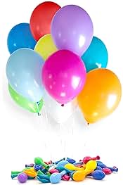 Party Basics 12" 30cm Standard Assorted 100 bag PBSTD100