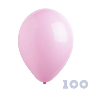 Foil Shapes Rose Gold: Party Basics 12" 30cm Standard Pink 100 bag PB143100