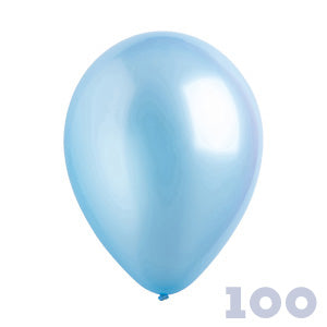 Party Basics 12" 30cm Pearl Powder Blue 100 bag PB570100