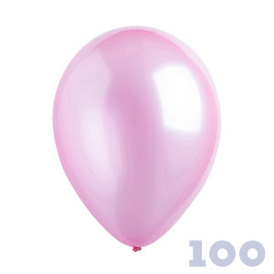 Party Basics 12" 30cm Pearl New Pink 100 bag PB540100
