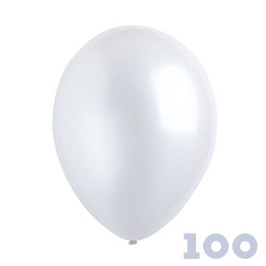 Party Basics 12" 30cm Pearl White 100 bag PB500100