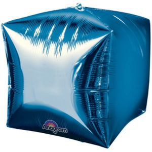 Northstar Foil Balloons: 15" Foil CUBEZ Blue pack of 3 #HA28338
