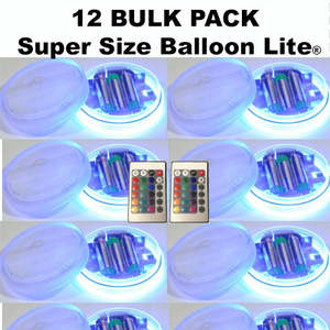 Super Size BALLOON LITES 12 x Lites 2 x remotes