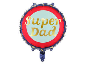 Fathers Day: 18" Foil Party Deco Super DAD - each pkgd - 26134