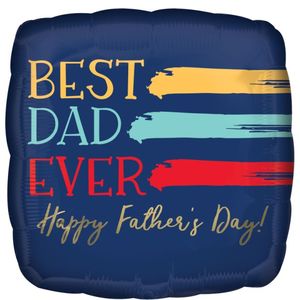 Fathers Day: 18" Foil Best DAD Ever Paint #44301