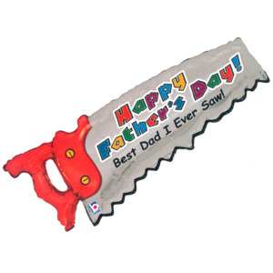 99cm Shape Foil Best DAD I Ever Saw #2585654 - Each ( Pkgd.)