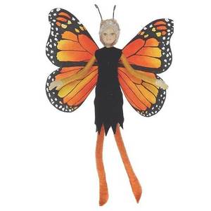30cm Latex Fashion: Tree Fairy Monarch Butterfly Orange #AAFMBO