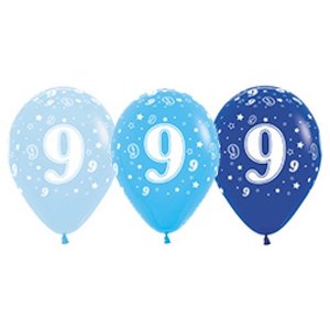 30cm Latex Printed: 30cm Smtx Latex AGE 9 Fashion Blues Bag 50 #222097