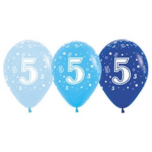 30cm Latex Printed: 30cm Smtx Latex AGE 5 Fashion Blues Bag 50 #222085