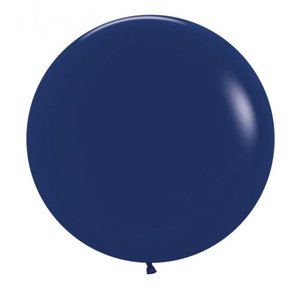 60cm Latex Round Plain Fashion Navy Blue Sempertex #20012067 - Pack of 3