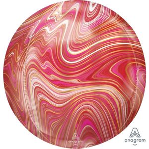 Orbz 16" MARBLEZ Red & Pink #HA42416