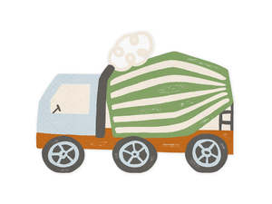 Napkins Plain Printed: PD Napkins Construction 16x13cm 20pk SPK31