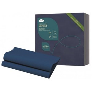 Napkin Bio Dunisoft 40cm DARK BLUE 1/4 Fold (P60x6) Ctn360 DU200894