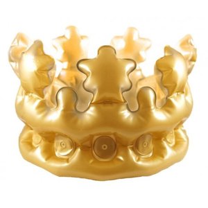 Inflatables: Inflatable Gold Crown 33.5cm (adult size) - each #550021