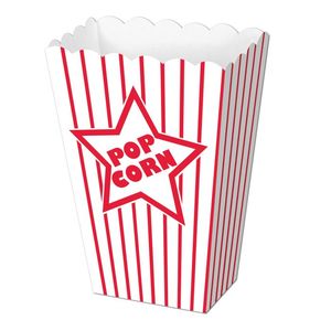Paper POPCORN Boxes 8 per pack #57450