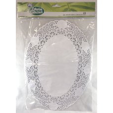 Doilies Doyleys: Paper DOYLEY/Doilies WHITE OVAL 10.25" x 14" P24 #AP372522
