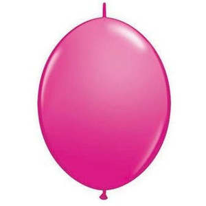Quick Links Solid Colours: 15cm Quick Link Wild Berry Qualatex Quick Link Balloons #90199 - Pack of 50