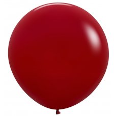 New: 60cm Latex Round Plain Fashion IMPERIAL RED Sempertex #20017836 - Pack of 10