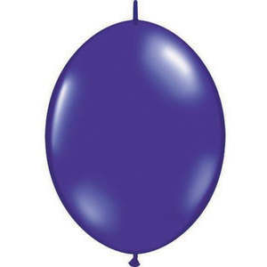 30cm Quick Link Jewel Quartz Purple Qualatex Quick Link Balloons #65249 - Pack of 50