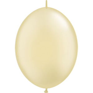 Quick Links Solid Colours: 30cm Quick Link Pearl Ivory Qualatex Quick Link Balloons #65330 - Pack of 50
