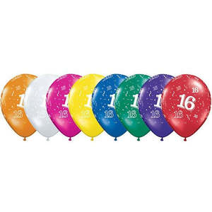 28cm Latex Printed: 28cm Round Jewel Assorted 16-A-Round #62735 - Pack of 25