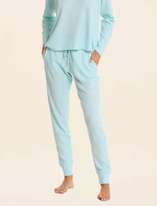 Super Soft Waffle Jogger in Aqua