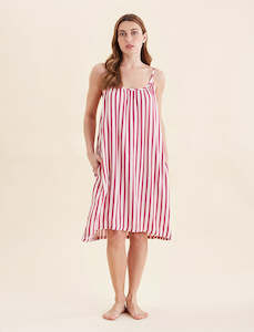Sale Nighties Robes: Stripe Strappy Nightie