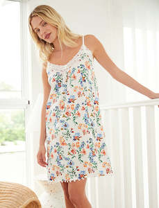 Sale Nightie: Harper Lace Front Midi Nightie