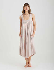 Kate Modal Soft Pleat Front Maxi Nightie