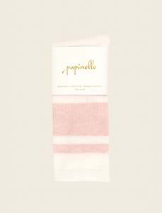 Organic Cotton Knits: Stripe Tennis Socks