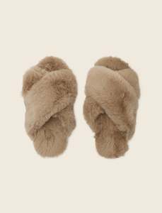 Washable Silk Pj Slippers: Sheepy Crossover Slides
