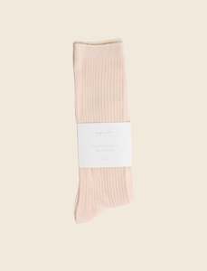 Elevated Essentials: Organic Cotton Rib Socks