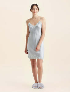 Silk Lace Slip Nightie: Camille Silk Lace Slip Nightie