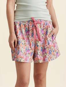Sale Pj Seperates: Painted Travels Print Boxer Short