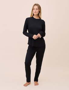 Organic Cotton Knits: Jada Organic Cotton Knit Long Sleeve Tee