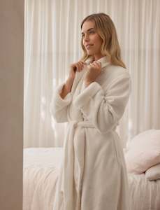 Sherpa Soft Robe with Eye Mask