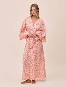 Molly Sims Cotton Kimono Maxi Robe